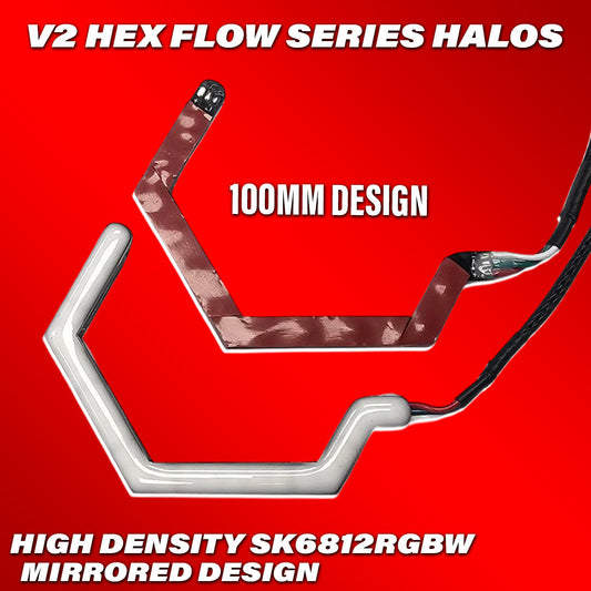V2 Flow Series Hex Halos Rgbw