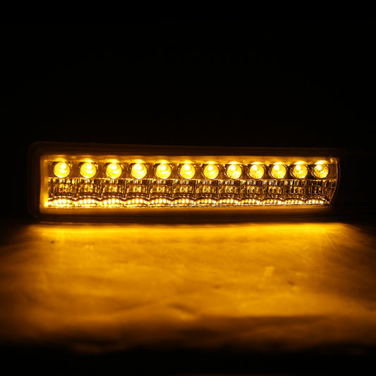 1998-2004 Chevrolet S10/ GMC Sonoma LED Bumper Lights (Chrome Housing/Clear Lens)
