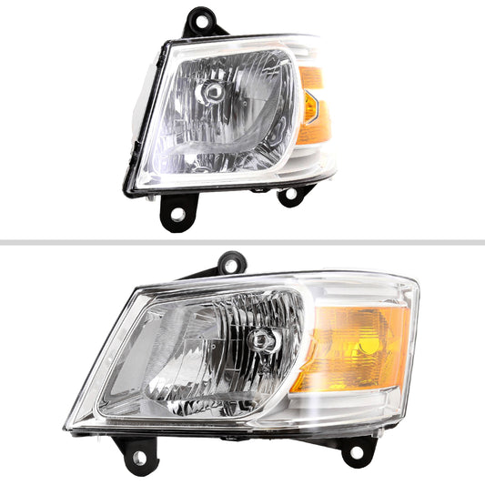 2008-2010 Dodge Grand Caravan Clear Lens Factory Style Crystal Headlight - Driver Side Only