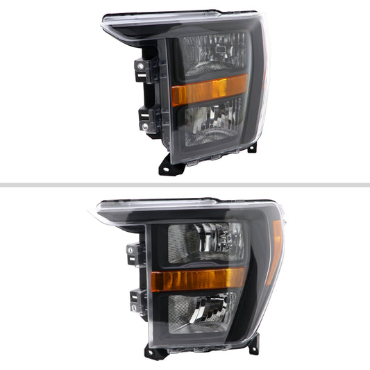 2021-2023 Ford F-150 Factory Style Headlight (Matte Black Housing / Clear Lens )