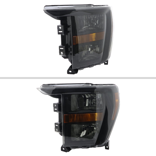 2021-2023 Ford F-150 Factory Style Headlight (Black Housing / Smoked Lens )