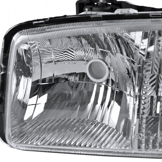 1999-2006 GMC Sierra/Yukon/Yukon XL Clear Lens Crystal Headlight w/ Amber Reflector - Driver Side Only