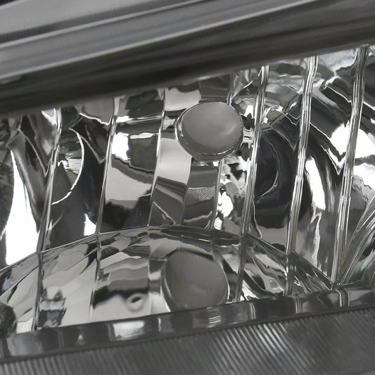2015-2017 Toyota Camry Projector Headlights w/ Amber Reflectors (Gunmetal Housing/Clear Lens)