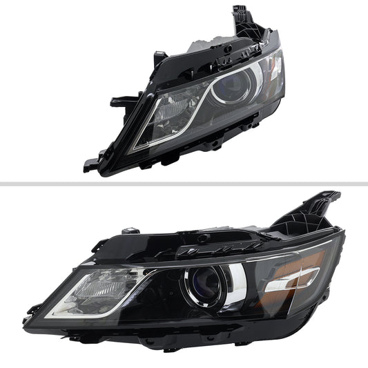 2014-2020 Chevy Impala Factory Style Projector Headlights (Jet Black Housing / Clear Lens)