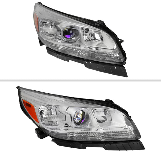 2013-2015 Chevrolet Malibu / 2016 Malibu Limited Clear Lens Projector Headlight w/ Amber Reflector - Passenger Side Only