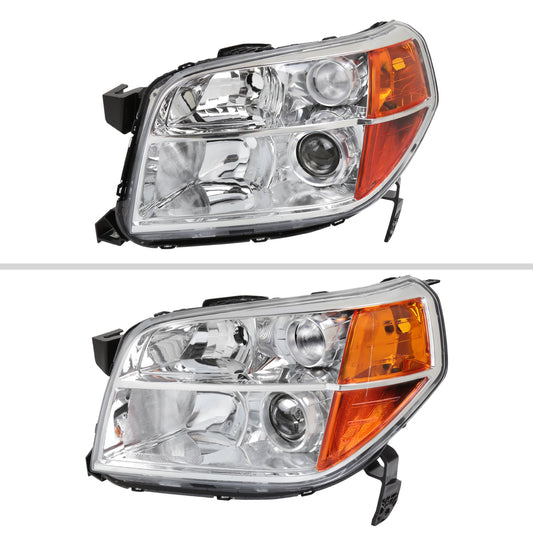 2006-2008 Honda Pilot Projector Style Headlights (Chrome Housing/Clear Lens)
