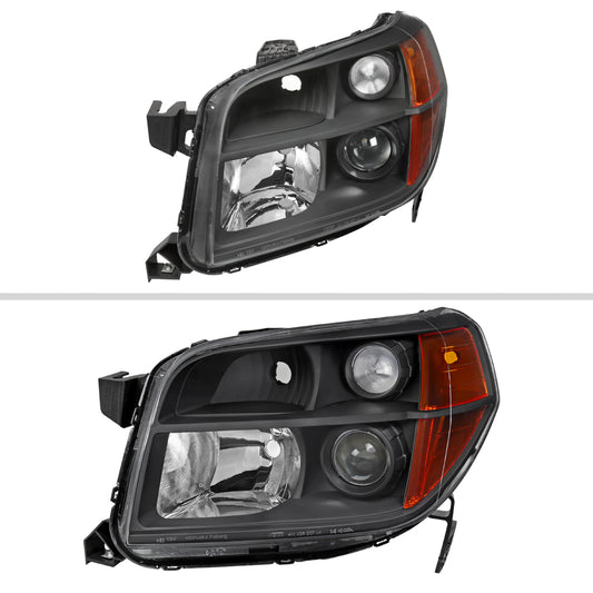 2006-2008 Honda Pilot Projector Style Headlights (Matte Black Housing/Clear Lens)