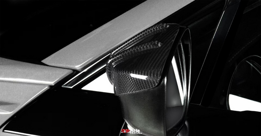 JDMuscle Tanso RAR Style Carbon Fiber Side Mirror Covers - 2013+ BRZ/FRS/86