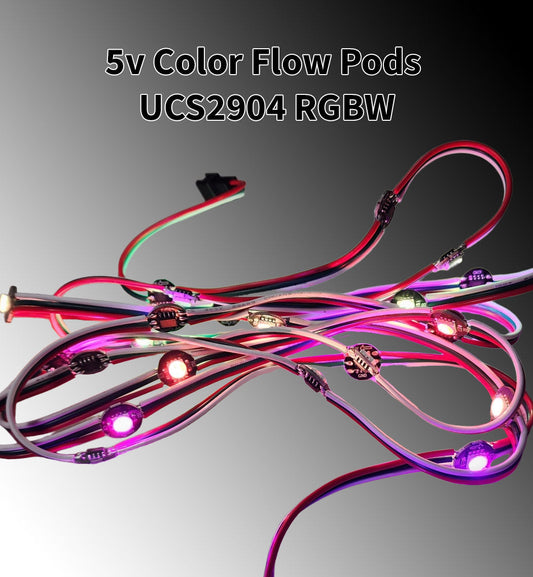 Color Flow Braggin Pods 5v Ucs2904 Rgbw