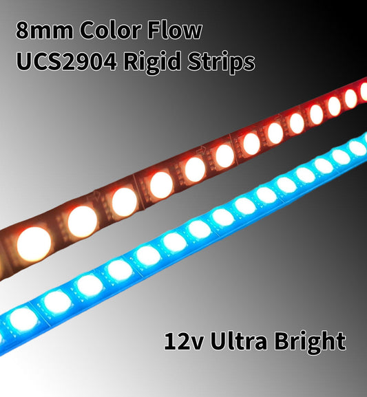 Flow Series 8mm Rigid Strips- UCS2904 RGBW