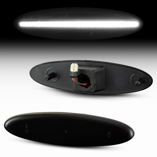 1997-2004 Corvette C5 Rear Bumper Smoke Lens White LED Side Markers