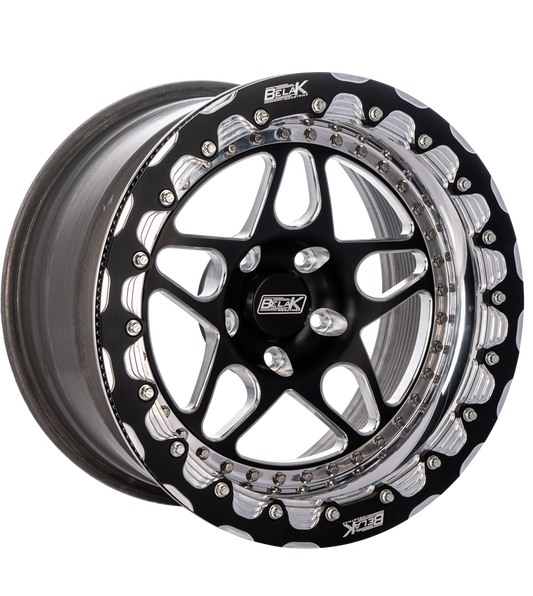 Belak 17x9.5 / 6.25in BS / 6x135mm BP / High Pad / Series 2 - Single Beadlock Wheel w/ Billet Lip