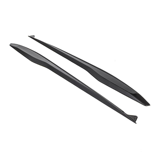 2023-2027 C8 Corvette Z06/E-Ray Type Z07 Dry Gloss Carbon Fiber Side Skirts Pair