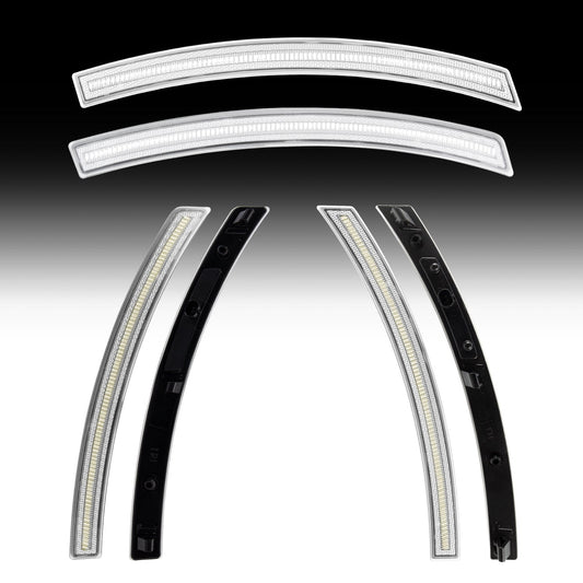 2014-2019 Chevrolet Corvette Clear C7 White LED Side Marker