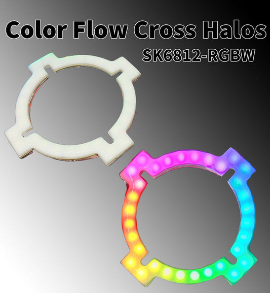 Color Flow Cross Halos 5v Sk6812 Rgbw