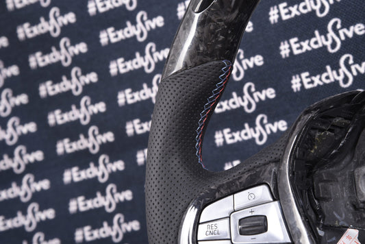 2016+ BMW 1 2 3 4 5 7 8 X3 X4 X5 X6 X7 Z4 Non-M | F40 F44 G01 G02 G05 G06 G07 G11 G12 G15 G16 G20 G21 G22 G23 G29 G30 G32 G33 Custom Steering Wheel by Exclusive Steering