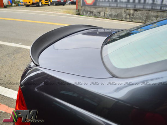 Performance High Kick Style Carbon Fiber Trunk Spoiler Fits For 2005-2011 BMW E90 3-Series Sedan Only