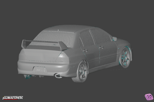 Mitsubishi Lancer Evolution 8 (CT9A) 3D Scan (2003-2005)