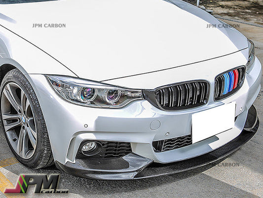 Performance Style Carbon Fiber Front Bumper Add-on Lip Fits For 2014-2020 BMW F32 F33 F36 with M-Sport Package Only