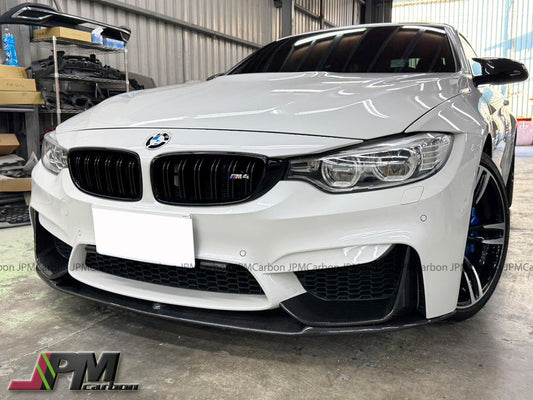 Performance Style Carbon Fiber Front Bumper Add-on Lip Fits For 2015-2020 BMW F80 M3 / F82 M4 Only