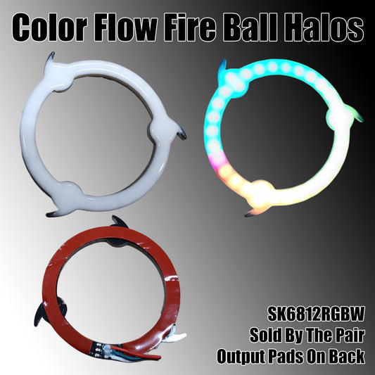 Color Flow Fire Ball Halos 5v Sk6812 Rgbw