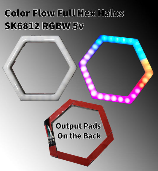 Color Flow Full Hex Halo 5v Sk6812 Rgbw