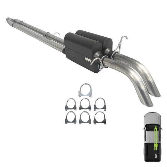 GMC/Chevy, 2012-2018, 6.0L - MPI Bullnoze Exhaust Series