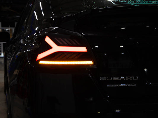 OLM Y-Spec LED Taillights (Smoke Lens Red Optic) - 2015-2021 WRX / STI