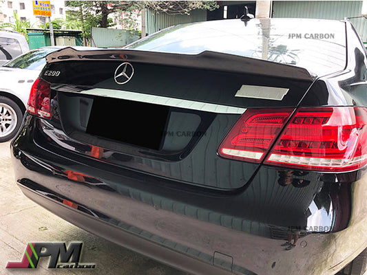 DP Style Carbon Fiber Trunk Spoiler Fits For 2010-2016 Mercedes-Benz W212 E-Class Sedan Only