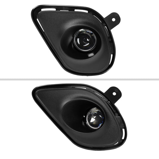 2015-2020 Dodge Charger H11 Projector Fog Lights Kit (Chrome Housing/Clear Lens)