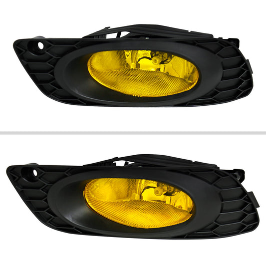 2012 Honda Civic Sedan H11 Fog Lights Kit (Chrome Housing/Yellow Lens)