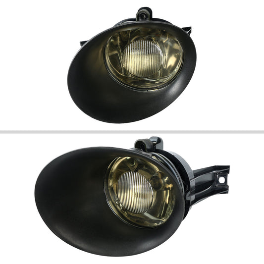2002-2009 Dodge RAM 9006 Fog Lights w/ Mounting Brackets (Chrome Housing/Smoked Lens)
