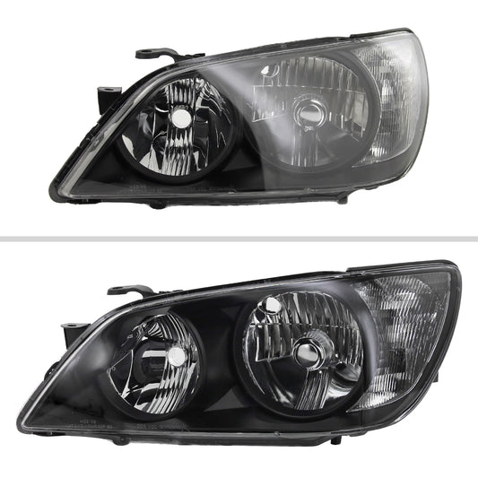 2001-2005 Lexus IS300 Factory Style Crystal Headlights (Matte Black Housing/Clear Lens)
