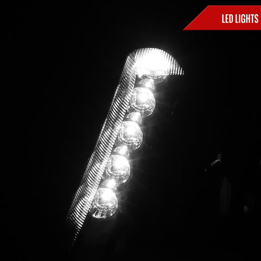 1998-2000 Ford Ranger Factory Style Headlights (Matte Black Housing/Clear Lens)