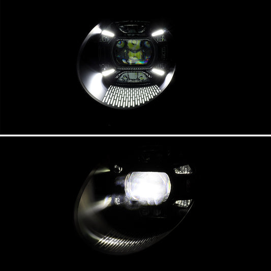 2012-2018 Porsche 911 991 LED Projector w/ DRL Headlights (Matte Black housing / Glossy Black Accents / Clear Lens)
