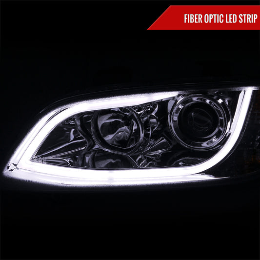 2008-2009 Pontiac G8 LED Bar Projector Headlights (Chrome Housing/Clear Lens)
