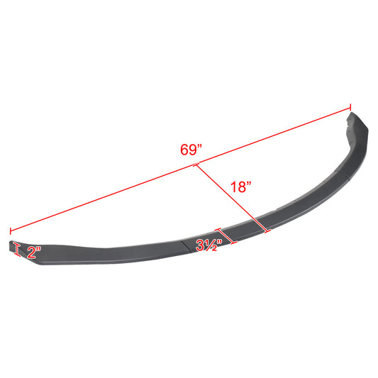 2003-2005 Nissan 350Z Glossy Black/Red Trim 3PC Front Bumper Lip Kit