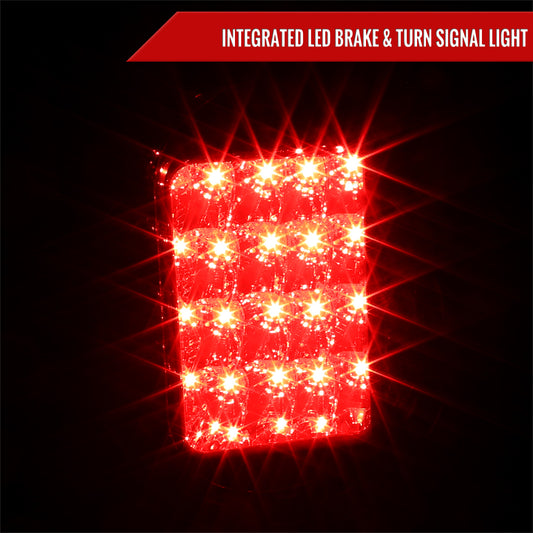 2005-2015 Nissan Armada LED Tail Lights (Chrome Housing/Smoked Lens)