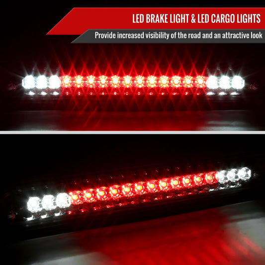 1994-2000 Chevrolet GMC C/K LED 3rd Brake Light (Chrome Housing/Clear Lens)