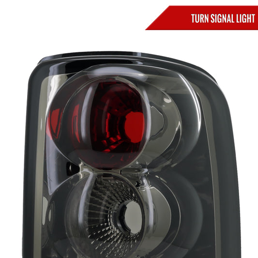 2000-2006 Chevrolet Suburban/Tahoe GMC Yukon/Yukon XL Tail Lights (Chrome Housing/Smoked Lens)