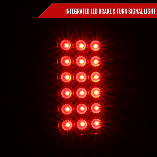 2000-2006 Chevrolet Suburban/Tahoe GMC Yukon/Yukon XL LED Tail Lights (Matte Black Housing/Clear Lens)