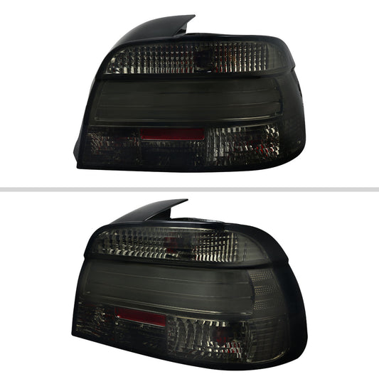 2001-2003 BMW E39 5 Series Sedan LED Tail Lights (Chrome Housing/Smoked Lens)