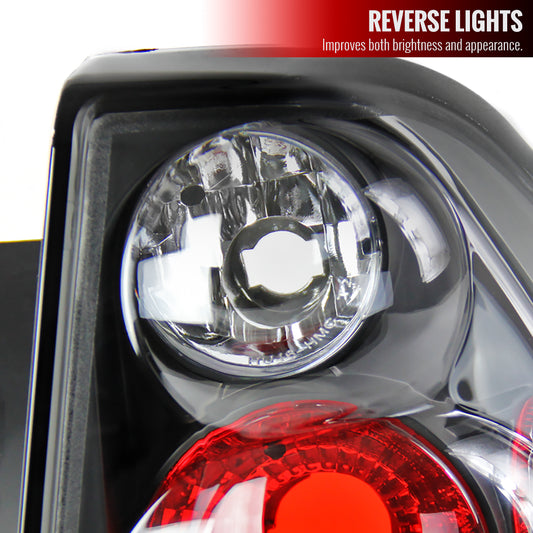 2004-2007 Chevrolet Malibu Tail Lights (Matte Black Housing/Clear Lens)