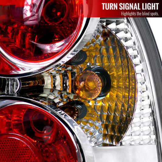 2001-2005 Volkswagen Passat Sedan Tail Lights (Chrome Housing/Clear Lens)