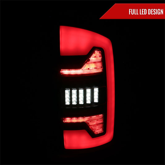 2002-2006 Dodge RAM 1500/2500/3500 White LED Bar Tail Lights (Matte Black Housing/Clear Lens)