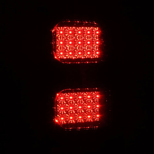 2007-2014 GMC Sierra LED Tail Lights (Chrome Housing/Smoked Lens)
