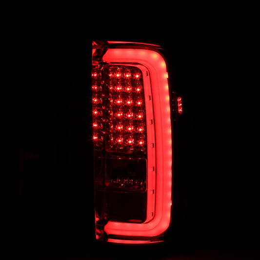 2014-2018 GMC Sierra 1500/2500HD/3500HD LED Tail Lights (Chrome Housing/Red Lens)