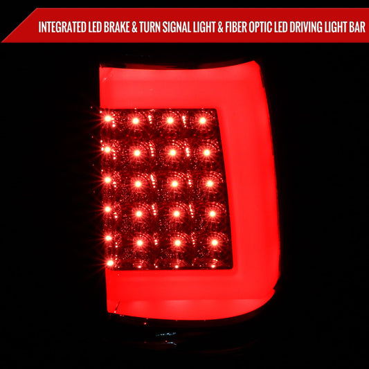 2003-2006 Chevrolet Silverado LED Tail Lights - G2 (Chrome Housing/Smoked Lens)