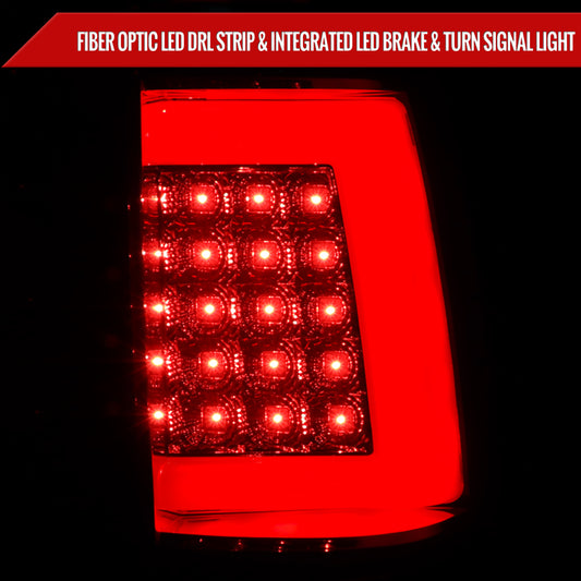 1999-2002 Chevrolet Silverado/ 1999-2006 GMC Sierra LED Tail Lights - G2 (Chrome Housing/Smoked Lens)