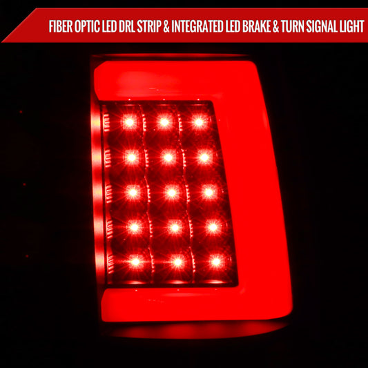 1999-2002 Chevrolet Silverado/ 1999-2006 GMC Sierra LED Tail Lights - G2 (Matte Black Housing/Clear Lens)